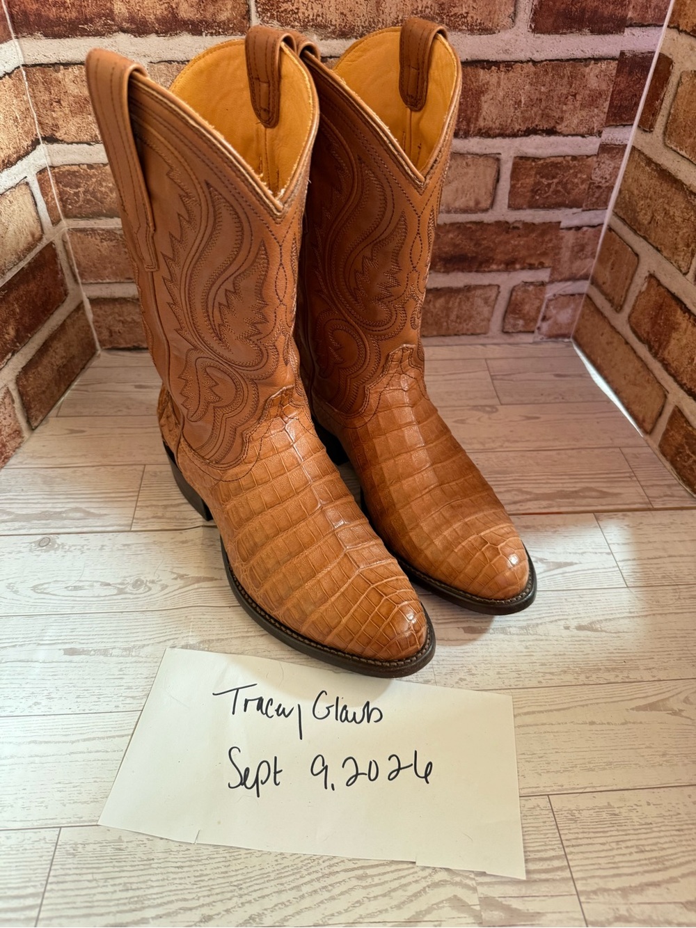 Men's Caramel Dillon Leather Western Cowboy Boots